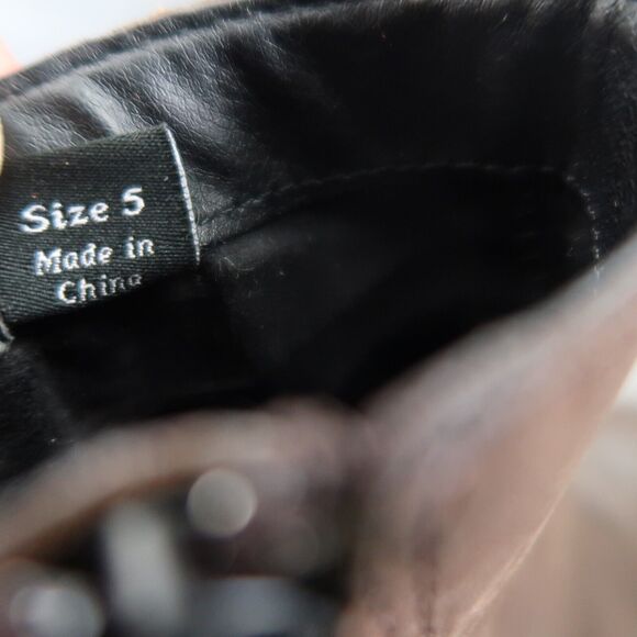 Dolce Vita Shoes Womens 5 Bootie Boho Western Leather Fashion Block Heel Brown - Picture 14 of 15